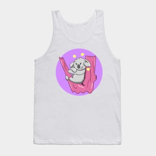 Cute Girl Koala On Tree Tank Top